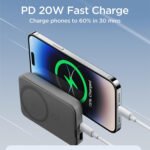 ⁦باور بانك جويروم (Joyroom JR-W020) مغناطيسي لاسلكي بقوة 20 واط - سعة 10,000 مللي أمبير⁩ - الصورة ⁦5⁩
