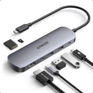 موزع أنكر (Anker) الفئة السابعة 7 في 1 -  يدعم 4K@60Hz
