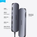 ⁦موزع أنكر (Anker) الفئة السابعة 7 في 1 -  يدعم 4K@60Hz⁩ - الصورة ⁦6⁩