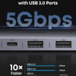 ⁦موزع أنكر (Anker) الفئة السابعة 7 في 1 -  يدعم 4K@60Hz⁩ - الصورة ⁦4⁩