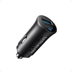 شاحن سيارة أنكر (Anker) بقوة 30 واط - منفذين USB-C و USB-A