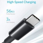 Anker Nylon USB-A to USB-C Cable - 6ft (1.8m) - Black-A8173H11 - Image 2