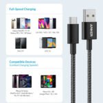Anker Nylon USB-A to USB-C Cable - 6ft (1.8m) - Black-A8173H11 - Image 7