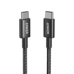 كابل أنكر 322 نايلون من USB-C إلى USB-C - بقوة 60 واط - طول 3 قدم (0.9 متر)-A8752H11