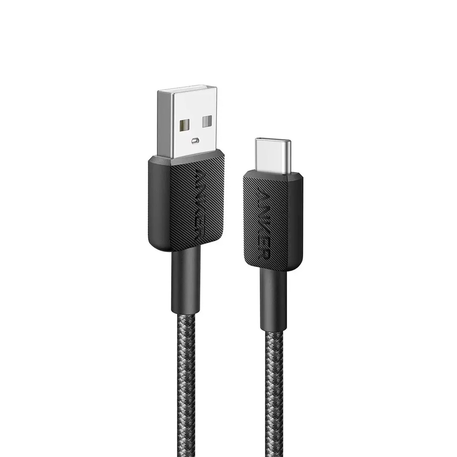 Untitled - 2026-05-05T002324.799 كابل أنكر 322 (Anker 322) نايلون من USB-A إلى USB-C - طول 3 قدم (0.9 متر) - أسود-A81H5H11 - الصورة 1