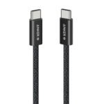 كابل أنكر زولو  من USB-C إلى USB-C - قوة شحن خارقة 240 واط - طول 3 قدم (0.9 متر) - أسود-A8060H12