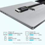 ⁦كابل أنكر زولو  من USB-C إلى USB-C - قوة شحن خارقة 240 واط - طول 3 قدم (0.9 متر) - أسود-A8060H12⁩ - الصورة ⁦2⁩