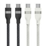 كابل أنكر (Anker A82E2) المجدول والمستدام من USB-C إلى USB-C - قوة شحن خارقة 240 واط