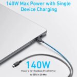 Anker 140W 2-in-1 USB-C to USB-C Cable - Dual Device Charging - A8895H11 - Image 2