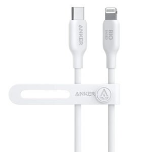 كابل أنكر 542 (Anker 542) من USB-C إلى لايتنينج - شحن سريع - مصنوع من مواد حيوية - طول 0.9 متر --A80B1H21
