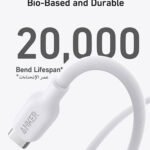 ⁦كابل أنكر 542 (Anker 542) من USB-C إلى لايتنينج - شحن سريع - مصنوع من مواد حيوية - طول 0.9 متر --A80B1H21⁩ - الصورة ⁦4⁩