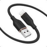 كابل أنكر باورلاين III فلو  من USB-A إلى لايتنينج - طول 3 قدم (0.9 متر)./الطول: 6 قدم (1.8 متر).- A85A1