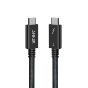 Anker Prime Thunderbolt 4 Cable (3.3ft/1m) - 240W Charging - 40Gbps Data Transfer - Black - A84N0011