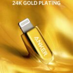 Anker PowerLine+ III USB-C to Lightning Cable - 6ft (1.8m) - MFi Certified - Golden - A8433HB1 - Image 2