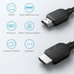 ⁦كابل أنكر (Anker) إتش دي إم آي (HDMI) بدقة 8K@60Hz و 4K@120Hz - طول 6 قدم (1.8 متر) - أسود - A8742H11⁩ - الصورة ⁦2⁩