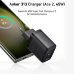 Anker 313 Wall Charger (Ace, 45W) - USB-C Fast Charger - GaN Tech -  A2643 - Image 4