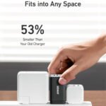 Anker PowerPort III (735 Charger) 65W Fast Charger - 3-Port Compact Wall Charger - Black - A2667G12 - Image 2