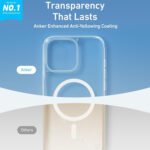 Anker MagGo Clear Magnetic Case for iPhone 16 Pro Max - MagSafe Compatible - Image 4